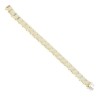 14K yellow gold bracelet in a rectangular design, 2551.