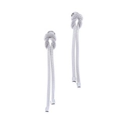 Knot silver earrings, 2594.