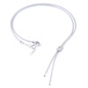 Thin silver knot necklace, 2596.