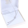 Thin silver knot necklace, 2596.