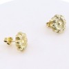 Earrings in 18K yellow gold in an archaic daisy design, 2601.