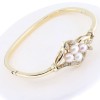 14K yellow gold bracelet with pearls and zircon, 2619.