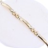 Men's chain-bracelet 14K yellow gold in a matte-glossy pattern, 2886.