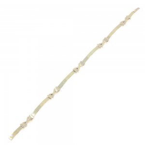 Men's chain-bracelet in 14K yellow gold,