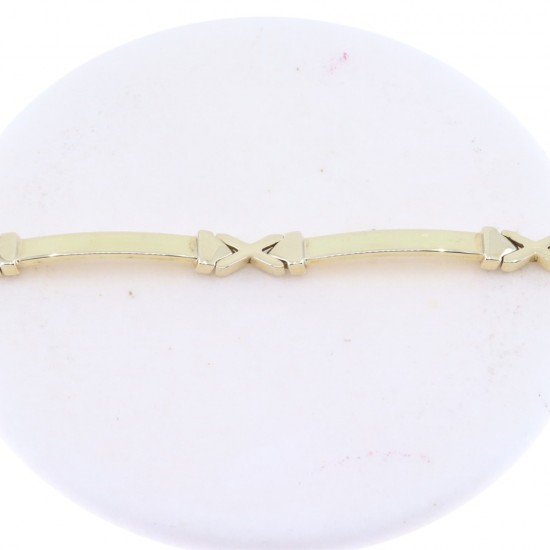 Men's chain-bracelet in 14K yellow gold,