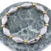 Bracelet 18K white matte gold with yellow details, Mycenaean design, 2897.