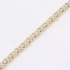 Aloro hand chain 14K yellow gold with white details, 2898.