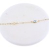 Hand chain 14K yellow gold with eyelet and cross, 2954.