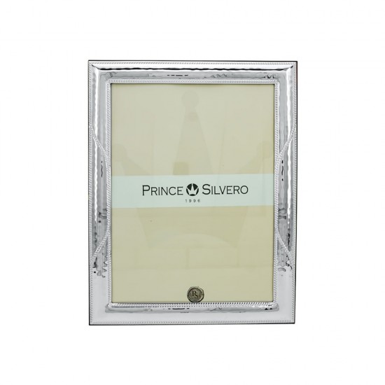 Prince Silvero frame hammered band design with 925° silver, 13x18 cm, MA/S412WB.