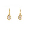 Handmade gold plated earrings Excite Fashion Jewellery with Swarovski crystals, S-852-01-25-8.