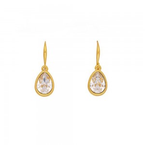 Handmade gold plated earrings Excite Fashion Jewellery with Swarovski crystals, S-852-01-25-8.