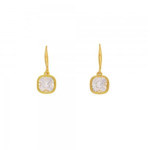 Handmade gold plated earrings Excite Fashion Jewellery with Swarovski crystals, S-853-01-25-69.