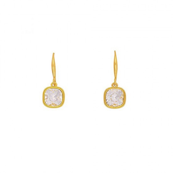 Handmade gold plated earrings Excite Fashion Jewellery with Swarovski crystals, S-853-01-25-69.