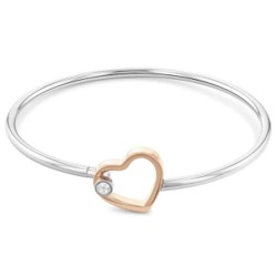 Tommy Hilfiger steel bracelet with pink heart and zircon, 2780760.