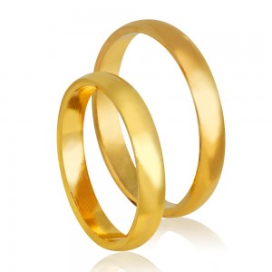 Stergiadis wedding rings 14K yellow gold polished 3.30 mm (C412), 2738.