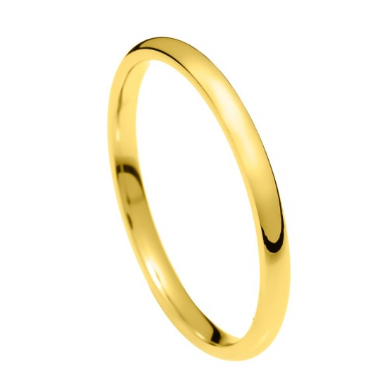 Stergiadis wedding rings 14K yellow gold polished 2.20 mm (C49), 2731.