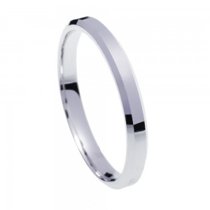 Stergiadis wedding rings 14K white gold polished 3.00 mm (C51), 2732.