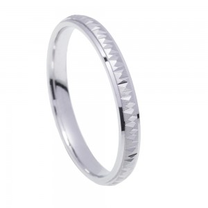 Stergiadis wedding rings 14 K white gold with design 3.00 mm (O58), 2753.