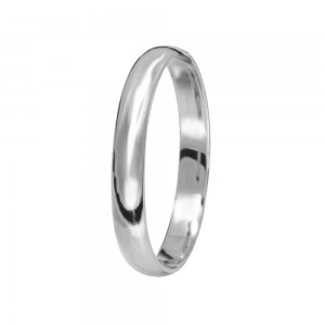 Stergiadis wedding rings 14K white gold polished 3.00 mm (HR1A), 2740.