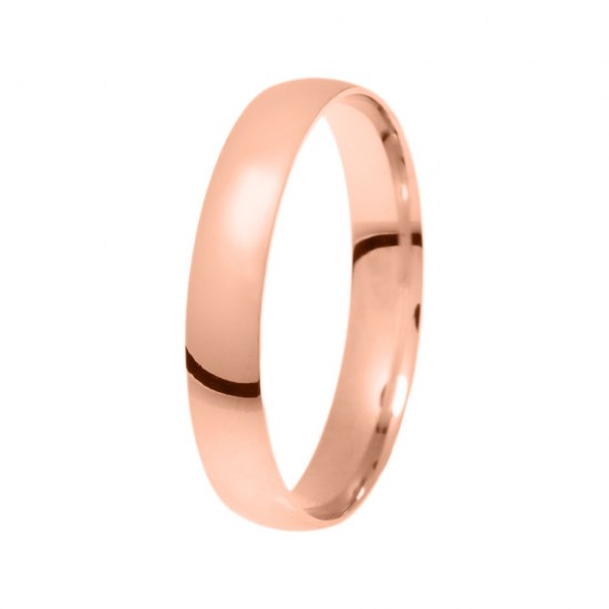 Stergiadis wedding rings 14K pink gold polished 4.00 mm (HR2B), 2746.