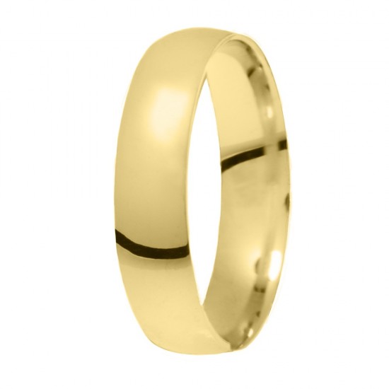 Stergiadis wedding rings 14K yellow gold polished 5.00 mm (HR3B), 2747.