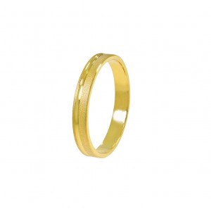 Stergiadis wedding rings 14K yellow gold textured-shiny 3.50 mm (SAT3),