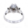 18K white gold single stone ring with 0.37 ct diamond (with IGL certification), 3005.