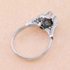 18K white gold single stone ring with 0.37 ct diamond (with IGL certification), 3005.