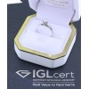 18 K white gold single stone ring with 0.33 ct diamond (with IGL certification), 3006.