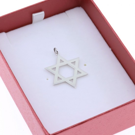 Star of David pendant in 925° silver, 3049.